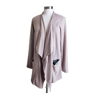 LOGO Lounge by Lori Goldstein Womens‎ Cardigan L Draped Open Front Lagenlook